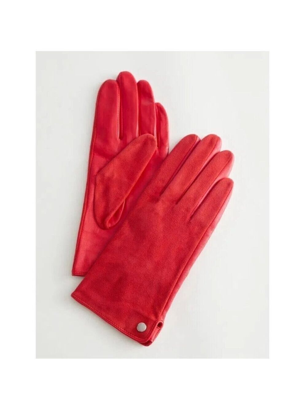 & OTHER STORIES | Suede Leather Gloves Red